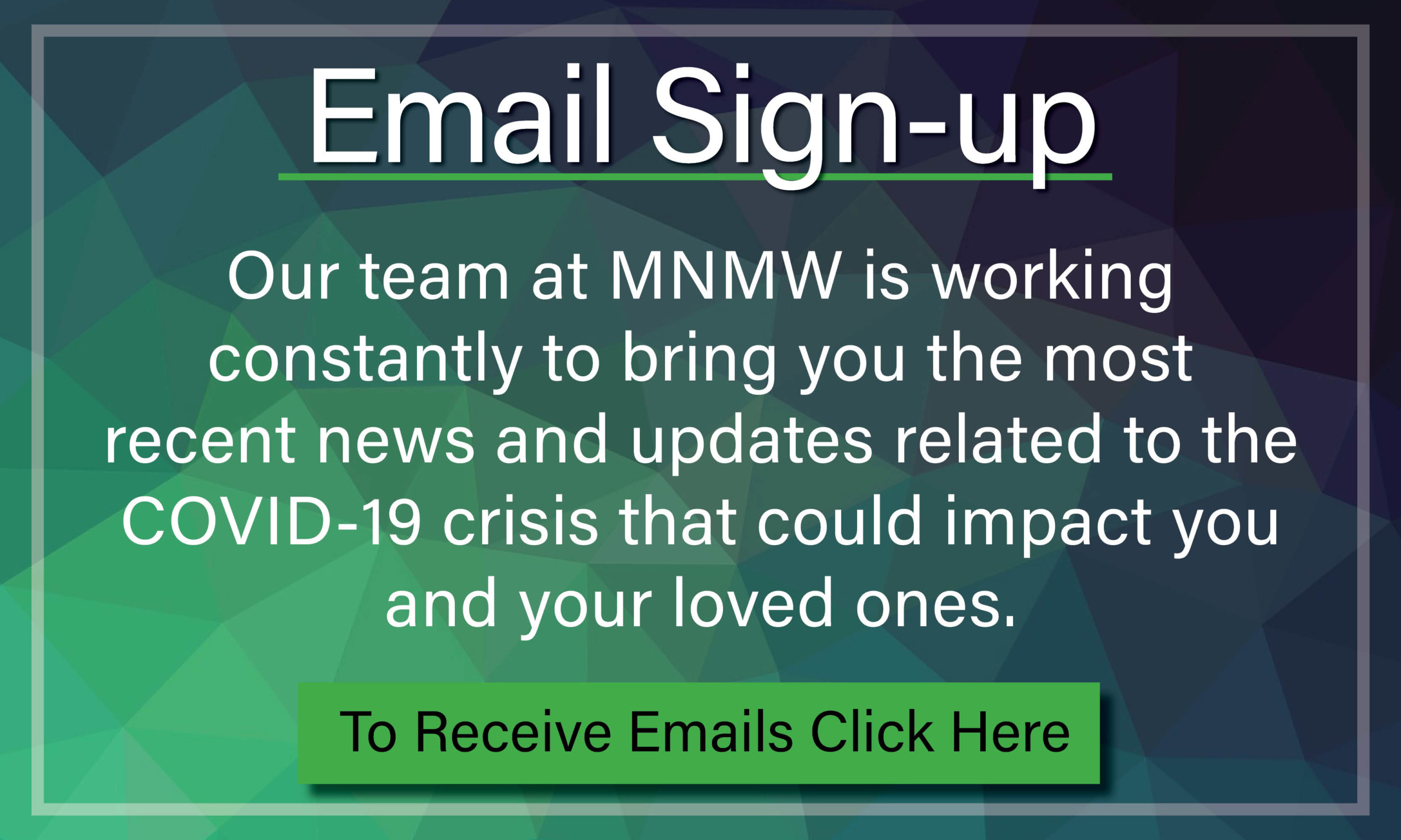MNMW Email Sign-up