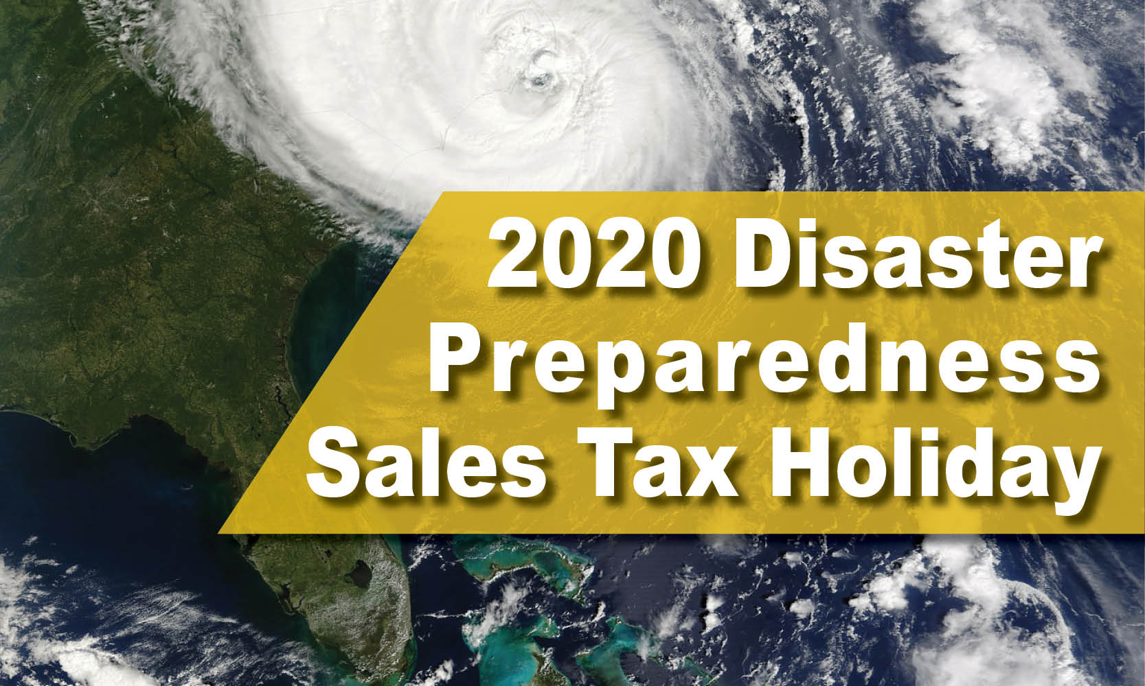 2020 Disaster Preparedness Sales Tax Holiday