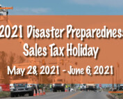 2021 Disaster Preparedness Sales Tax Holiday