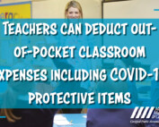 Teachers can deduct out-of-pocket classroom expenses