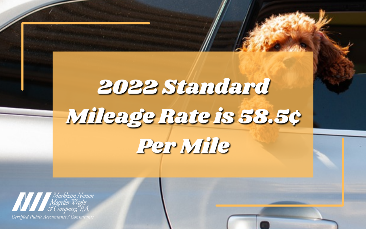2022 standard mileage rate / Fort Myers, Naples/ MNMW