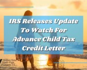 IRS updated child tax credit letter