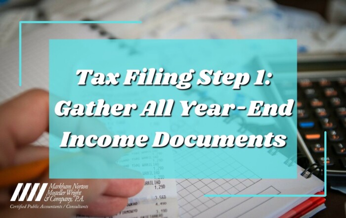 Tax Filing Step 1