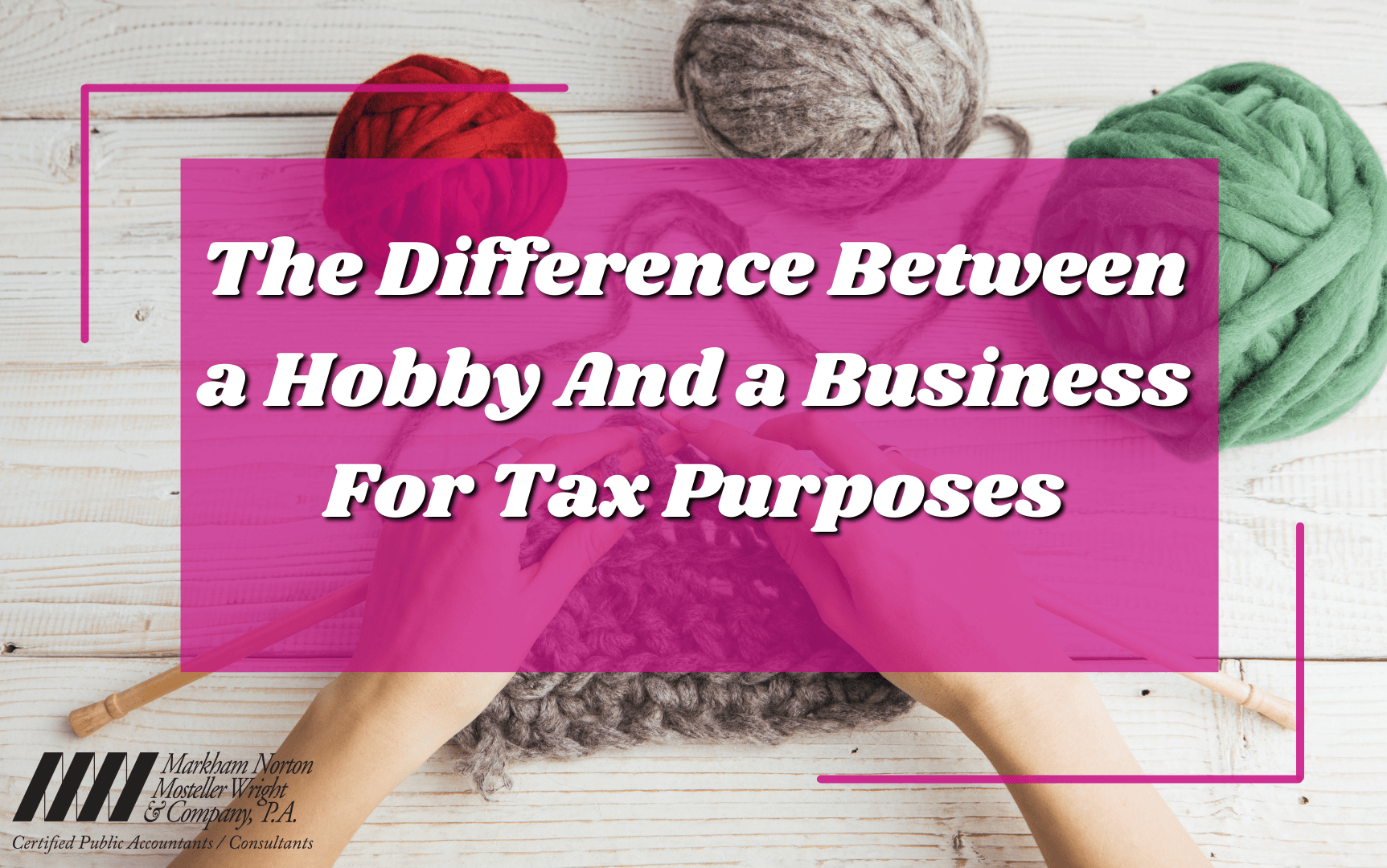 The difference between a hobby and a business