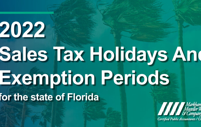 2022 Sales Tax Holidays