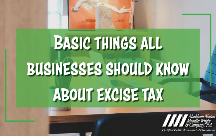 Businesses and Excise Tax