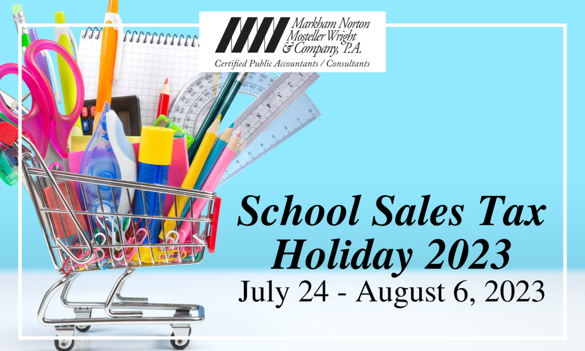 School Sales Tax Holiday 2023